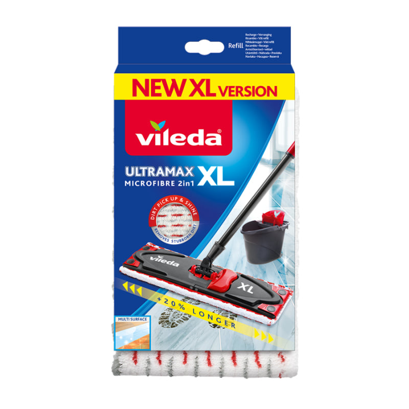 Vileda Mopp-Pad UltraMax XL Bezug Universal – für UltraMax XL System – 42 × 14 cm – 1 Stk.