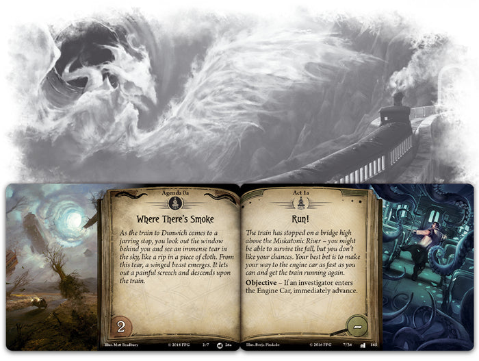 Fantasy Flight Games Arkham Horror: Rückkehr zu Dunwich – Erweiterung, für Arkham Horror LCG, 1–2 Spieler