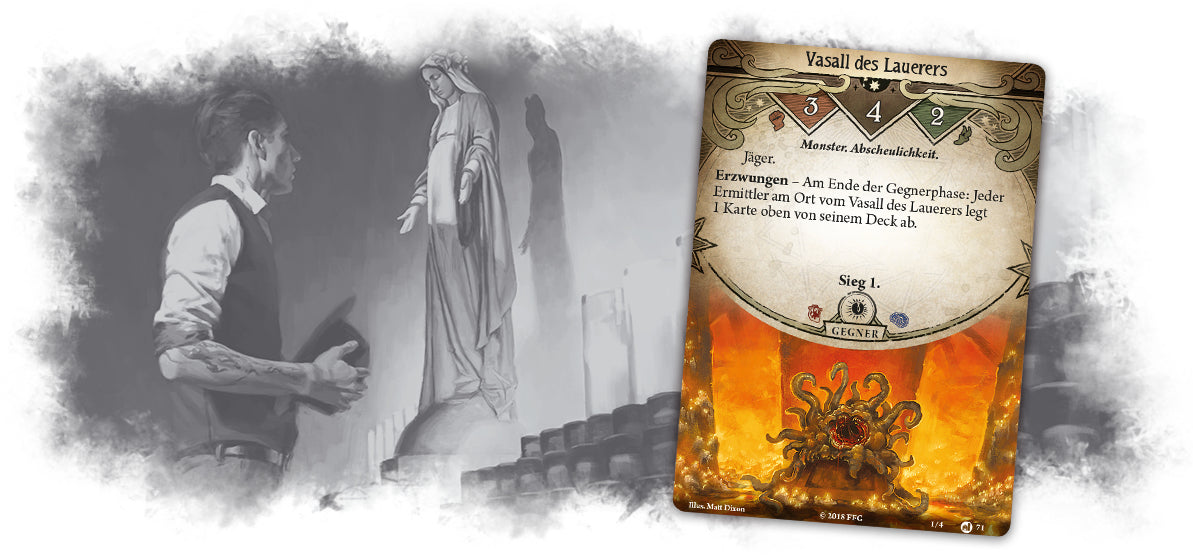 Fantasy Flight Games Arkham Horror: Rückkehr zu Dunwich – Erweiterung, für Arkham Horror LCG, 1–2 Spieler