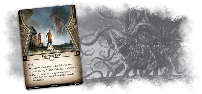 Fantasy Flight Games Arkham Horror: Rückkehr zu Dunwich – Erweiterung, für Arkham Horror LCG, 1–2 Spieler