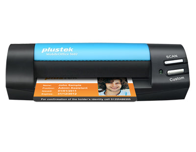 Plustek MobileOffice S602 – Mobiler Scanner, A6, 1200 dpi, USB, für Windows
