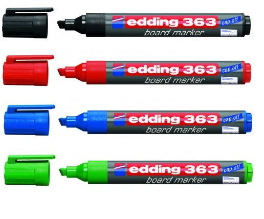 Edding Whiteboard-Marker – 4 Stk., nachfüllbar, schnell trocknend – für Whiteboards und viele Oberflächen