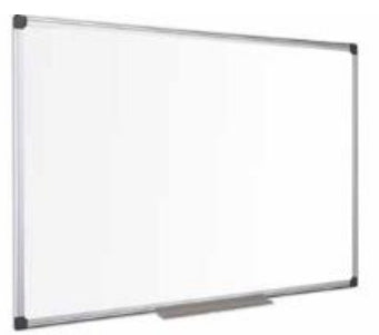 Bi-Office Whiteboard – 180 × 120 cm, lackierter Stahl, magnetisch, Aluminiumrahmen, Wandmontage