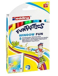 Edding Porzellan- & Glasmarker – feucht abwischbar, fluoreszierend – für Fenster & dunkle Papieroberflächen