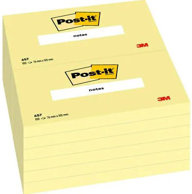 Post-it Haftnotizen – 102×76 mm – gelb, 100 Blatt, PEFC