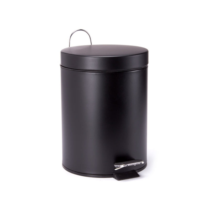 MSV Treteimer – 3 l – Stahl, rund – schwarz