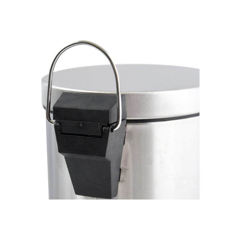 MSV Treteimer – 3 l – Edelstahl, rund – Anti-Rutsch