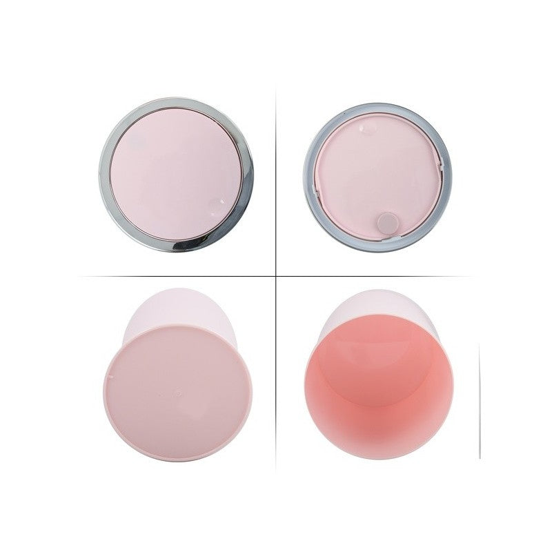 MSV Kosmetikeimer – 6 l – Kunststoff (PP), rund – rosa