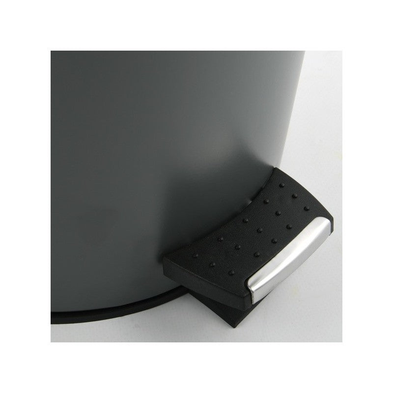 Spirella Tisch-Abfallbehälter Adonis – 3 l – Stahl, Dunkelgrau – Ø 170 × H 225 mm