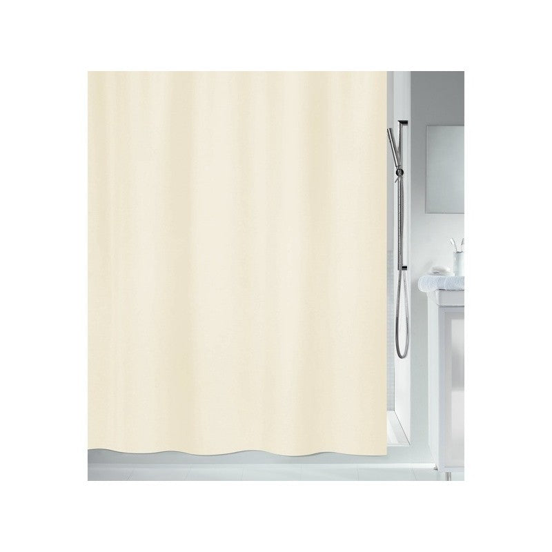 Spirella Duschvorhang Primo – 180×180 cm, Polyester, mit Ringen, Beige