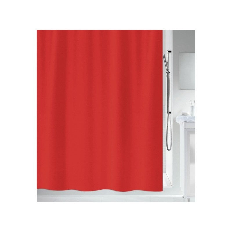 Spirella Duschvorhang – 120×200 cm, Polyester (PES), Rot