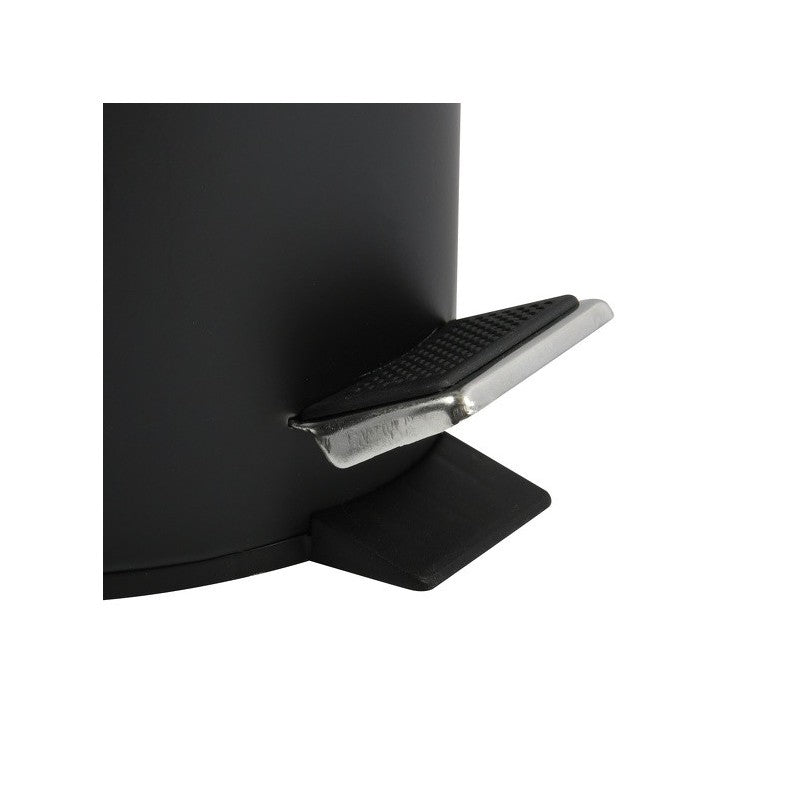 MSV Papierkorb – 12 L – Stahl, Schwarz matt – Ø 251 × H 394 mm