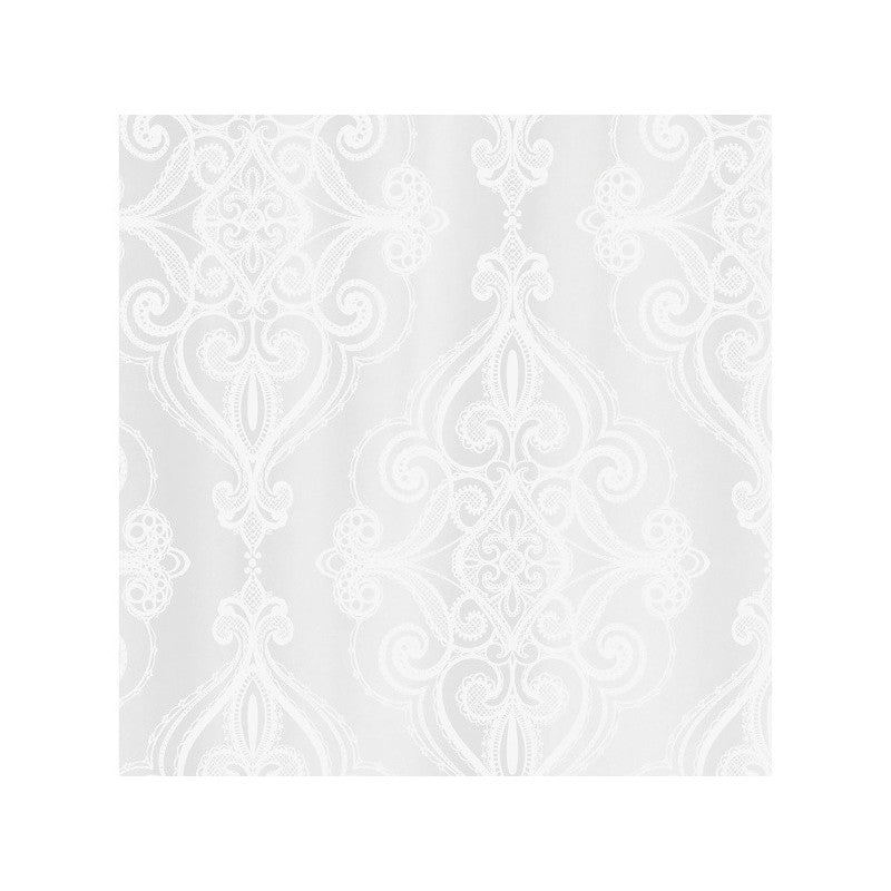 Spirella Duschvorhang Rivoli – 180×180 cm, Polyester, Ringbefestigung, Weiss
