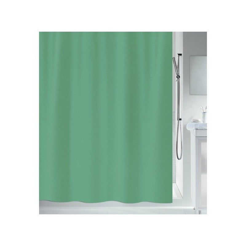 Spirella PRIMO Duschvorhang – 120 × 200 cm – Grün – Polyester – Waschbar bei 40 °C