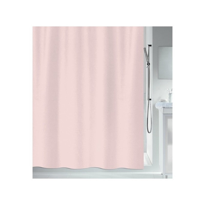 Spirella PRIMO Duschvorhang – 120 × 200 cm – Rosa – Polyester – 40 °C