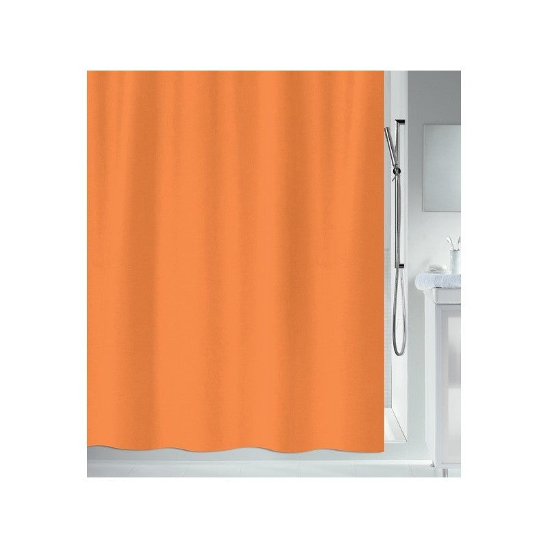 Spirella PRIMO Duschvorhang – 120 × 200 cm – Orange – Polyester – 40 °C