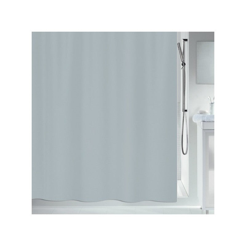 Spirella PRIMO Duschvorhang – 240 × 200 cm – Grau – Polyester – waschbar bei 40 °C