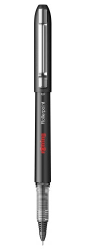 Rotring Rollerpoint 2146103 – Tintenroller, 0,5 mm, Schwarz, mit Kappe, Kunststoff