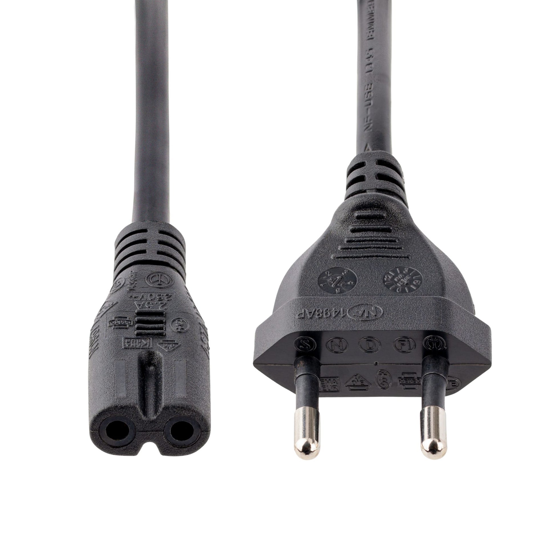 StarTech.com Netzkabel, Eurostecker (Typ C) auf IEC C7, 18 AWG