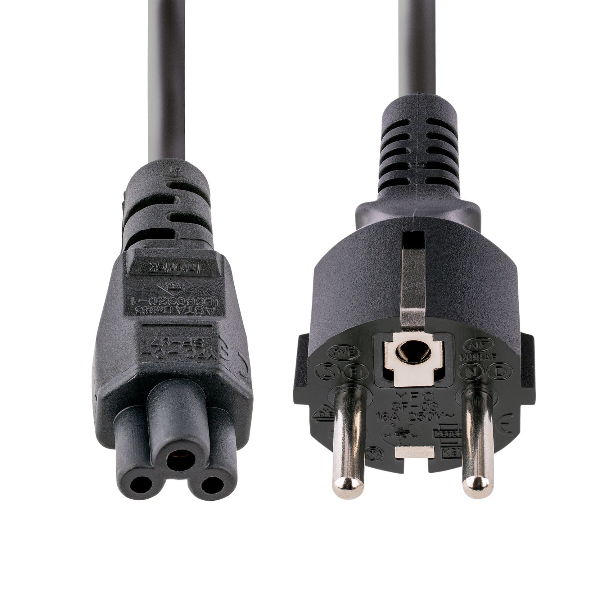 StarTech.com Netzkabel, Schuko (Typ F) auf IEC C5, 18 AWG