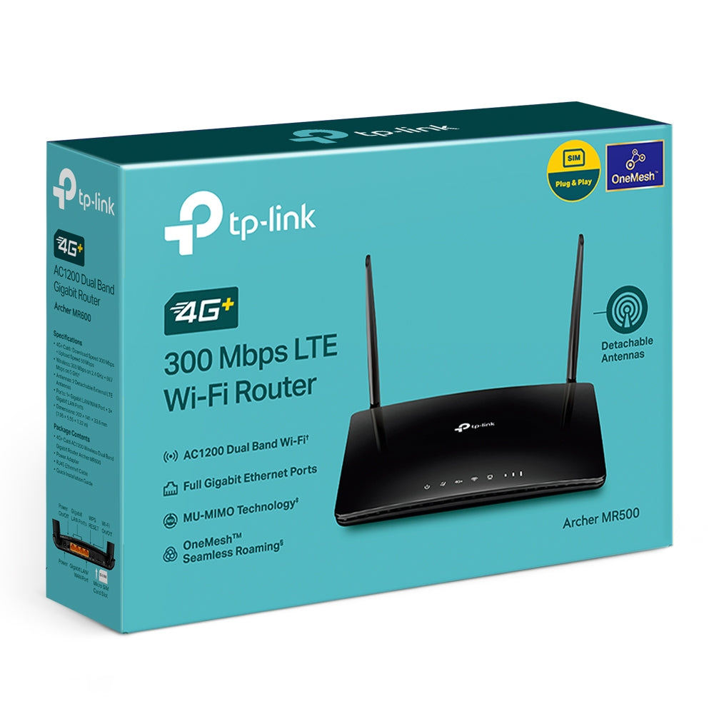 TP-Link Archer MR500 – WLAN-Router – Wi-Fi 5 Dual-Band (2,4/5 GHz), 867 Mbit/s