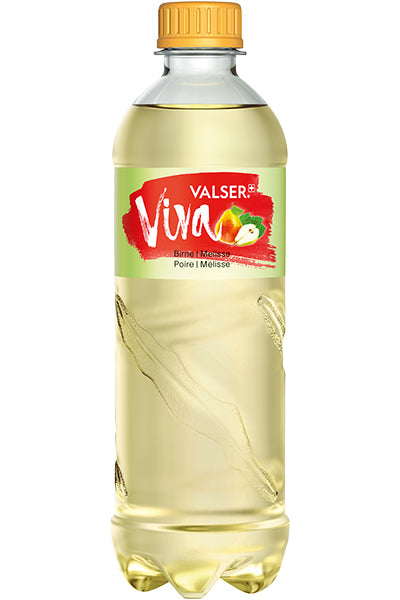 Valser Viva – Wasser mit Geschmack prickelnd, Birne & Melisse – 24 × 50 cl