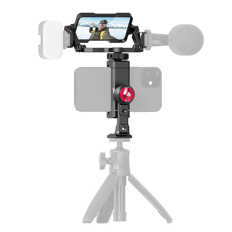 Ulanzi PT-14 – Spezial-Zubehör – Flip Mirror Spiegel für Vlog, 1/4"-Gewinde, Acryl/Aluminium, Schwarz