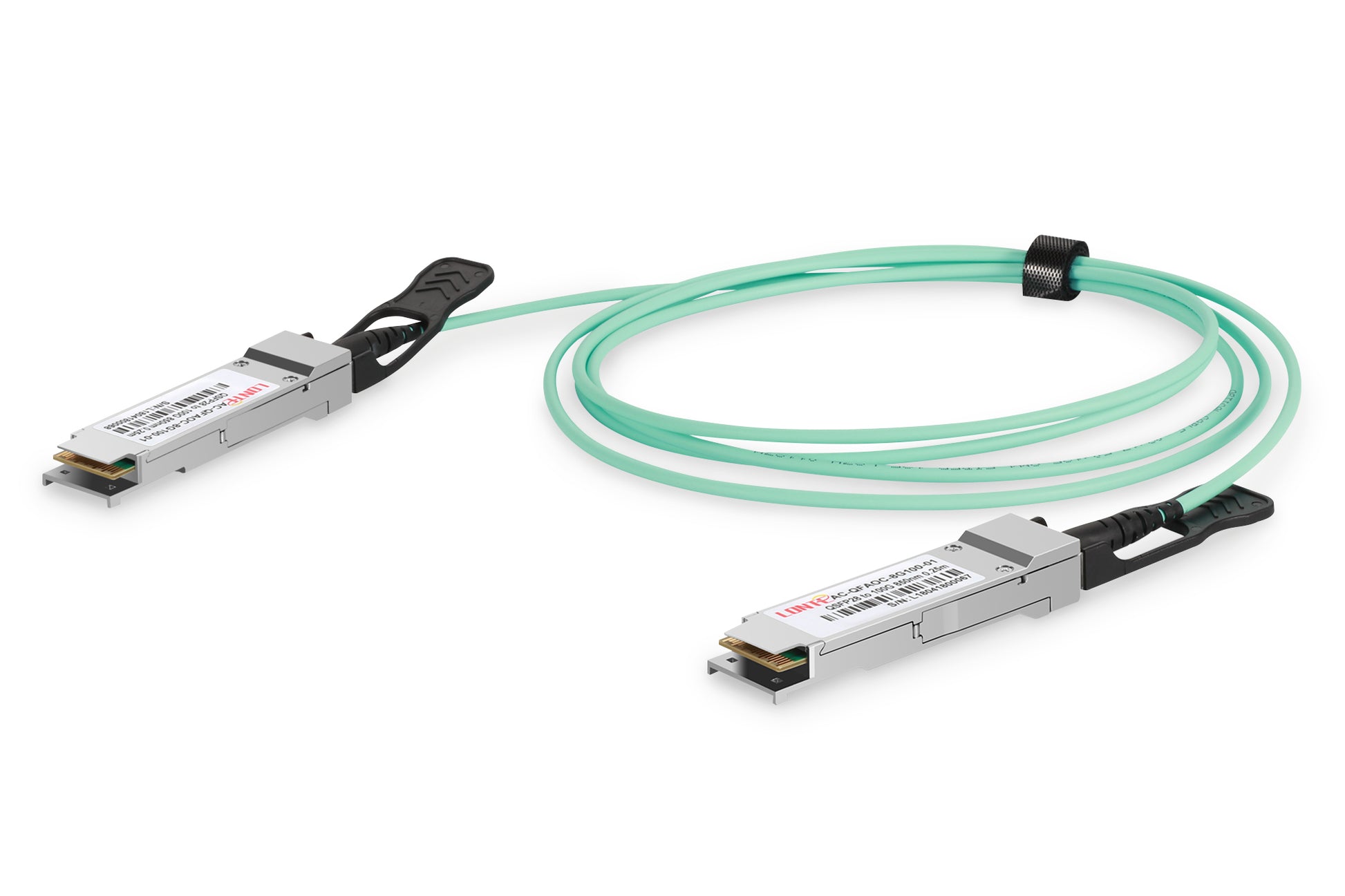 Digitus QSFP28 zu QSFP28 DAC-Kabel – 100G, aktiv, 2 m, OM3/OM4, 850 nm