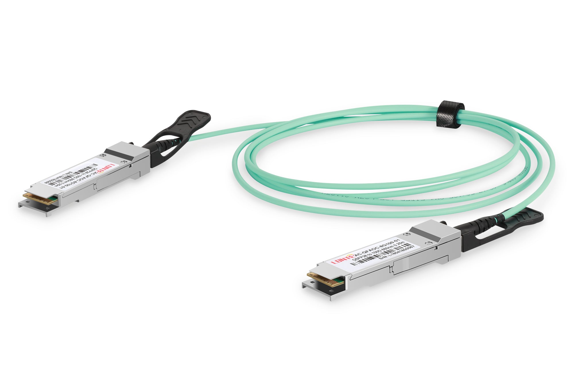 Digitus QSFP28 zu QSFP28 DAC-Kabel – 100G, aktiv, 2 m, OM3/OM4, 850 nm