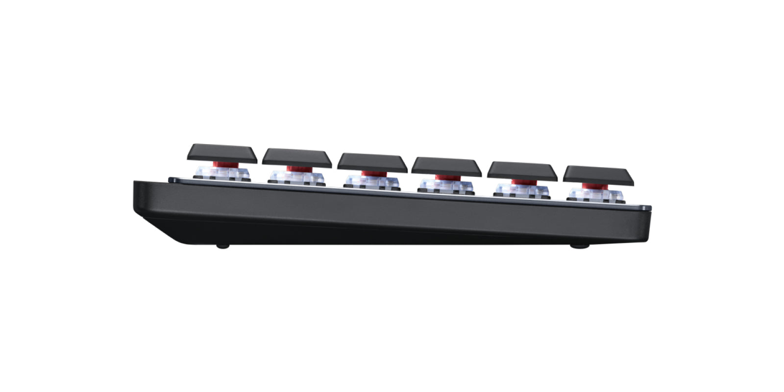 Logitech MX Mech Mini – Tastatur, kabellos (Bluetooth), mechanisch, einfarbige Beleuchtung, Dunkelgrau