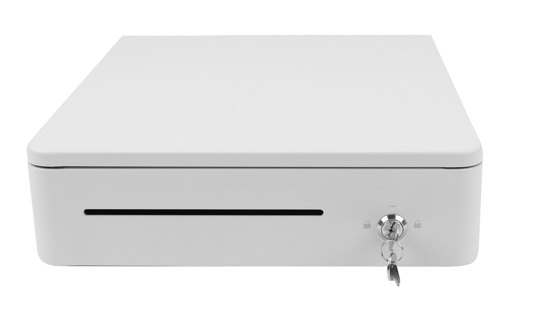 Olympia SD 330 – Kassenschublade, 4 Scheine/8 Münzen, RJ‑11/RJ‑12, 330 × 355 × 104 mm, Weiss