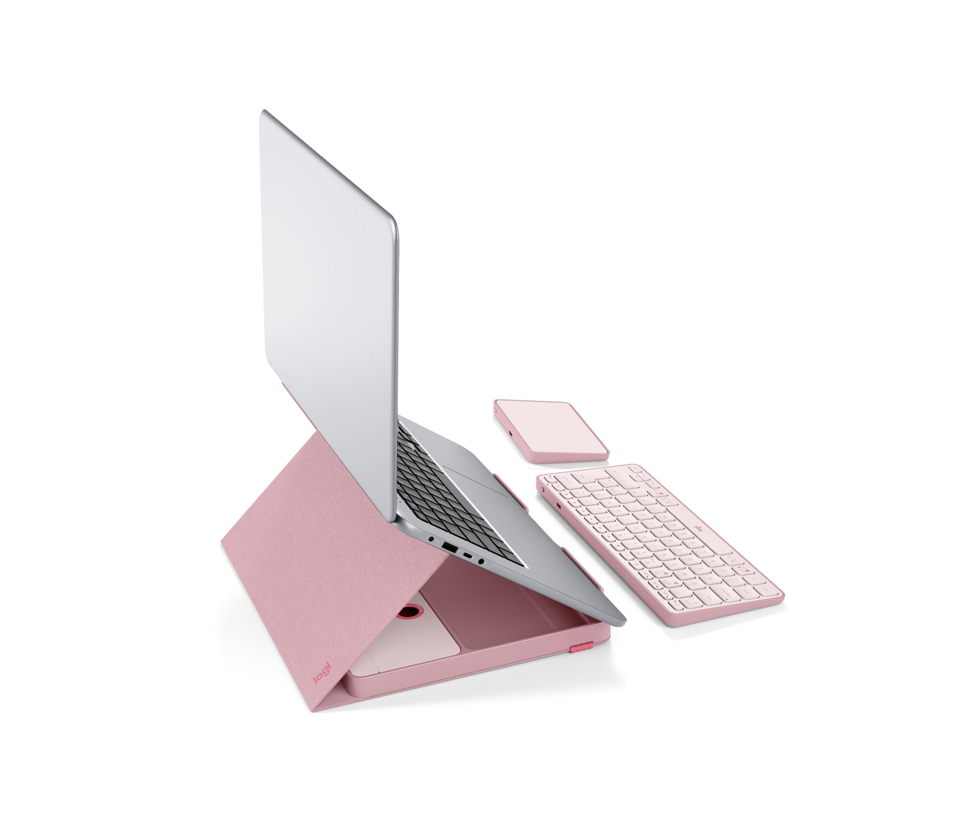 Logitech Tastatur, kabellos (Bluetooth), UK-Layout (EN), rosa