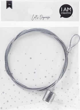 I am Creative Fotoseil – 1,5 m – mit Gewicht – Metall, Silber