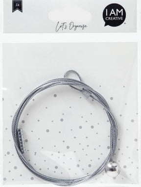 I am Creative Fotoseil – 1,5 m – 8 Magnete – Metall, Silber