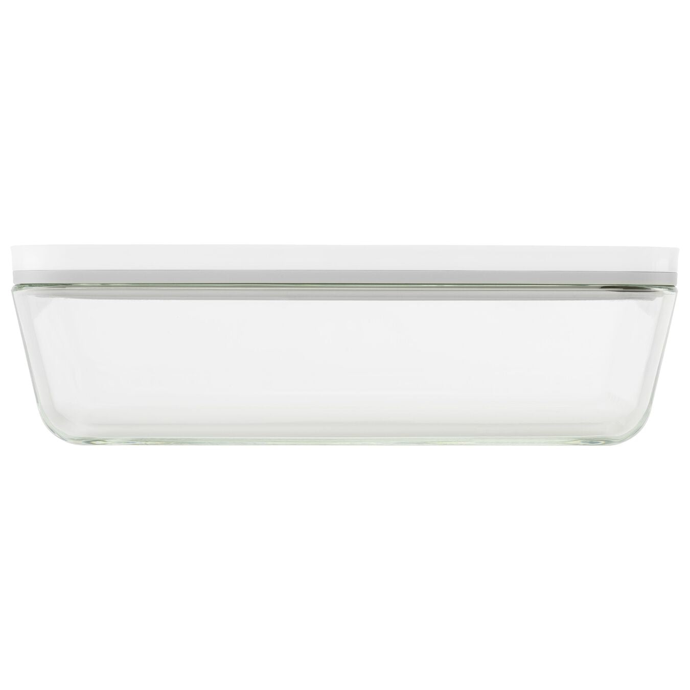 ZWILLING Vakuumbehälter Fresh & Save – 20 × 29,2 × 9,7 cm, 2,85 l – für Vakuumierer, Glas, Grau/Transparent
