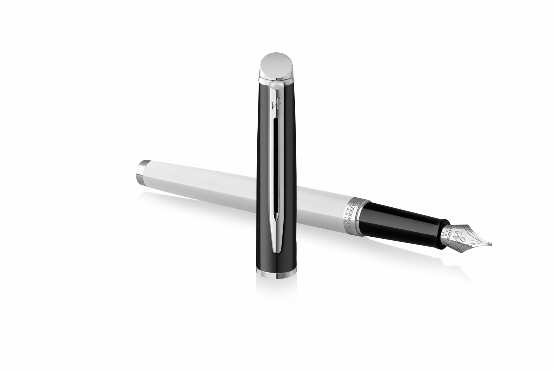 Waterman Hémisphère Colour Blocking Schwarz & Weiss – Lackoberfläche, Geschenkbox
