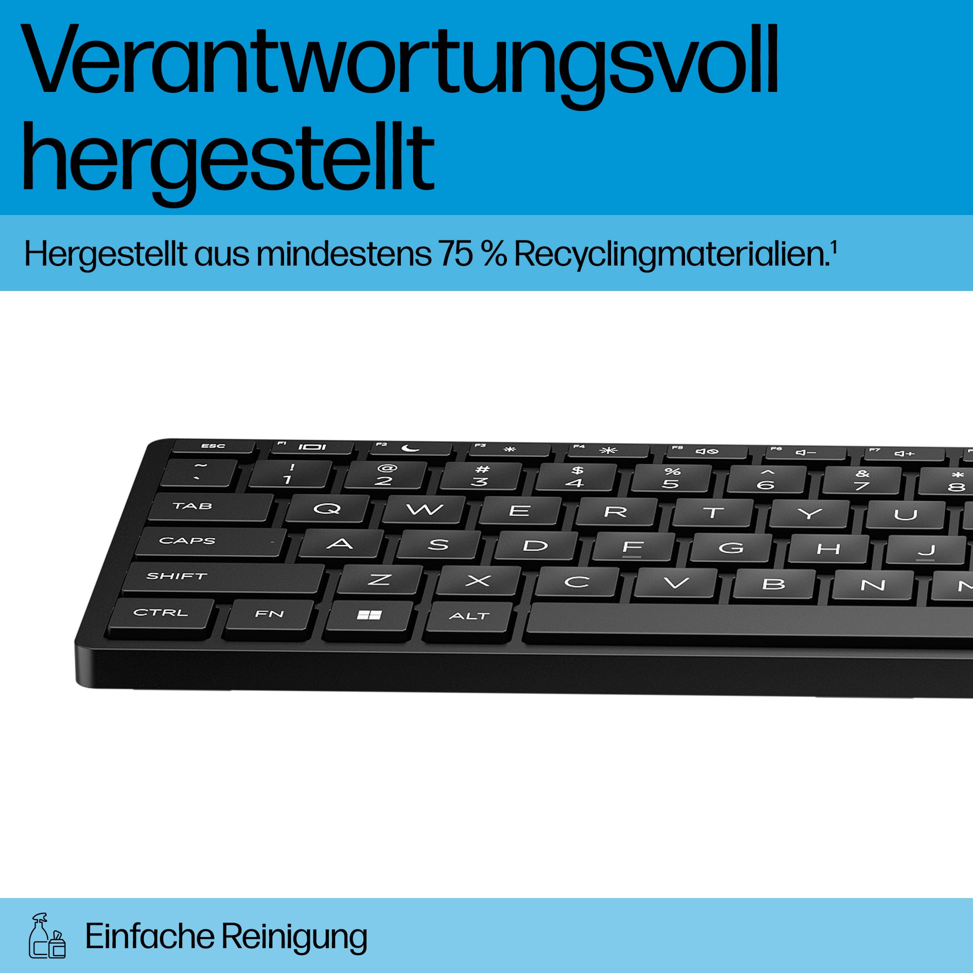HP Wired Desktop 320MK – Tastatur- und Maus-Set – USB (kabelgebunden), Full-Size, Schwarz
