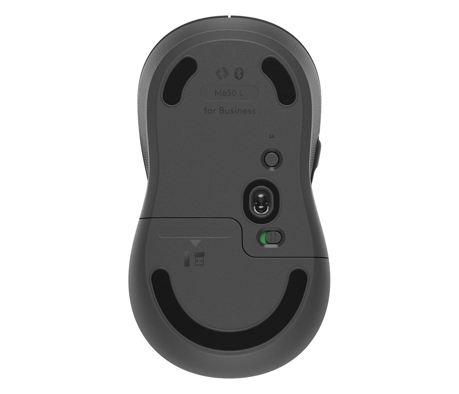 Logitech Signature M650 L Maus – kabellos, für Rechtshänder, Graphit