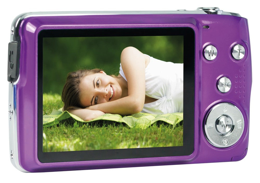 AgfaPhoto Compact Cam DC8200 – Kompaktkamera, 18 MP 1/3,2", 1080p, 8× optischer Zoom, Violett