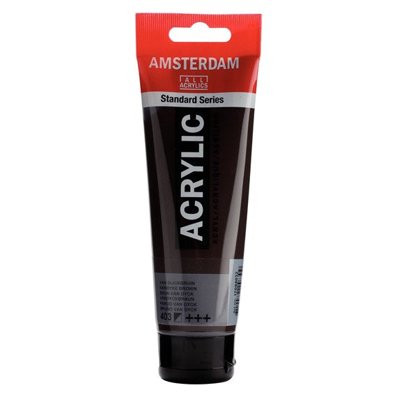 Royal Amsterdam – Acrylic Standard – Acrylfarbe – Vandyckbraun, 120 ml