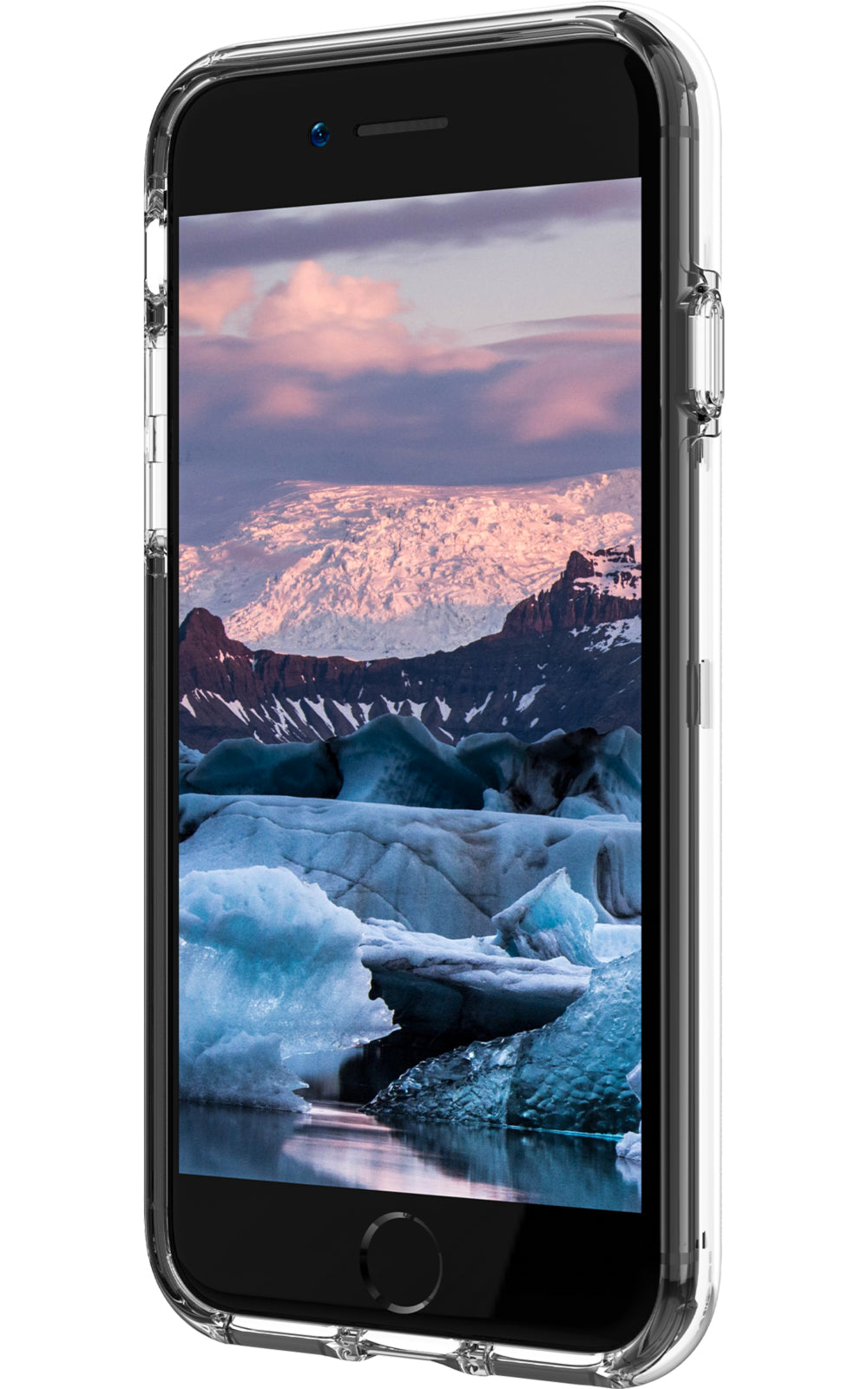 dbramante1928 Backcover – für Apple iPhone SE/8, Recycling-Kunststoff, transparent, bis 3 m sturzsicher
