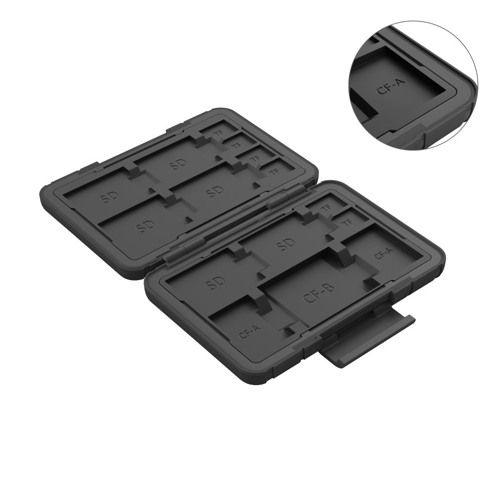 SmallRig 3192 Speicherkartenetui – 15 Karten – für CFexpress, microSD, SD und andere – Polycarbonat, Schwarz