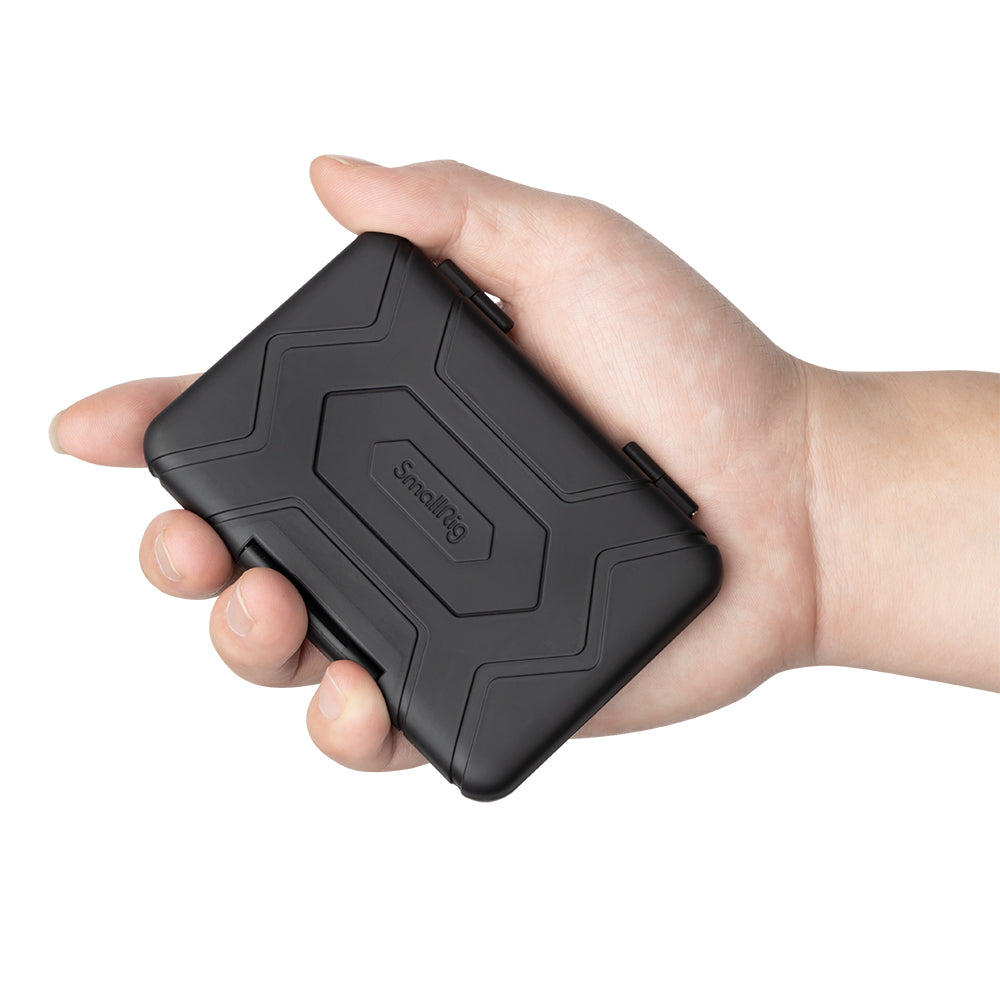 SmallRig 3192 Speicherkartenetui – 15 Karten – für CFexpress, microSD, SD und andere – Polycarbonat, Schwarz