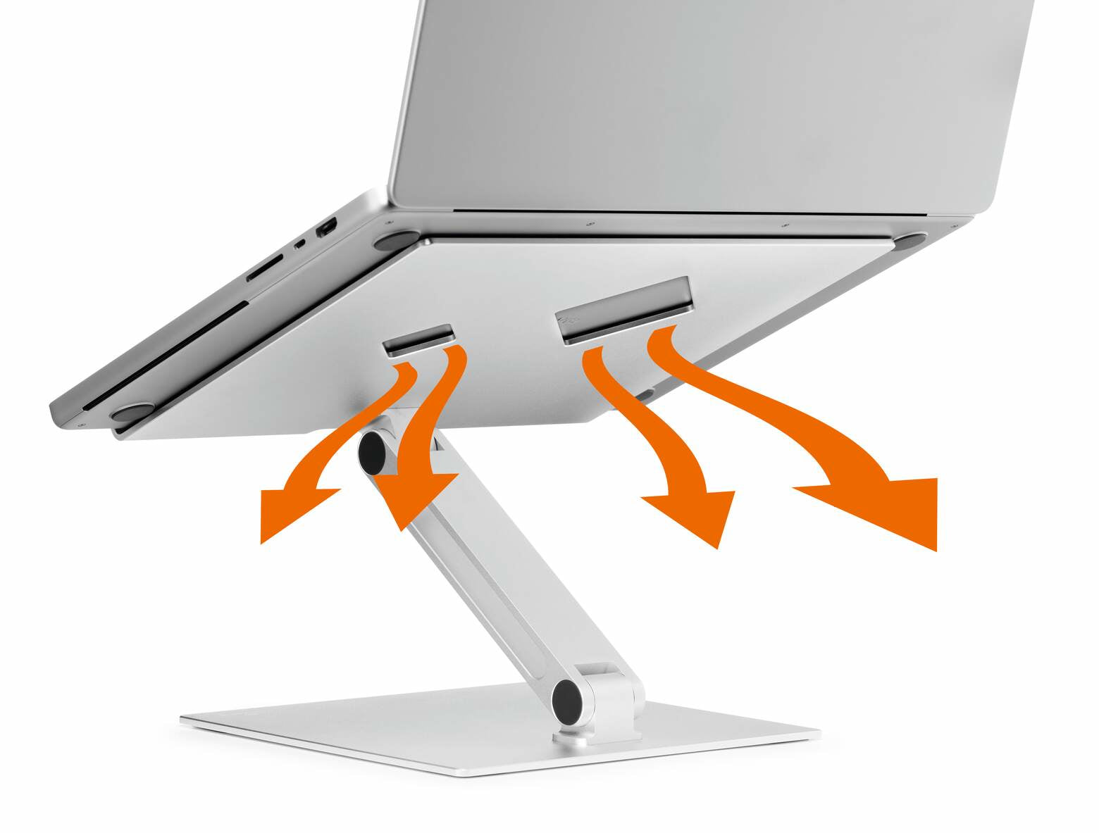 Durable Tablet-/Notebookhalter – für Notebooks und Tablets 10–17", Aluminium, silber metallic