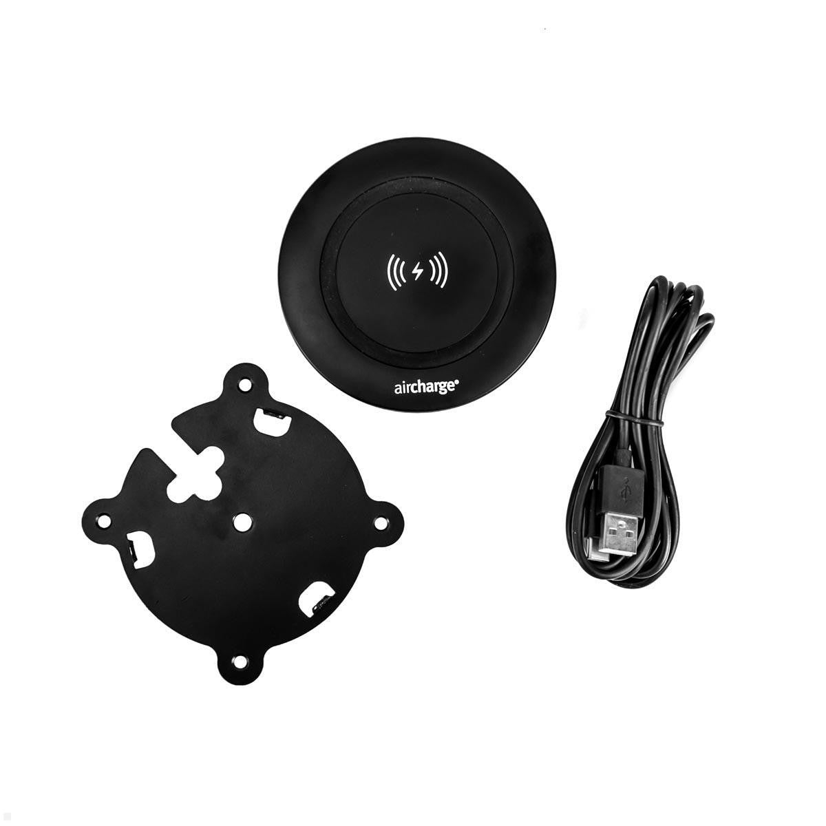 Bachmann AirCharge Kabelloses Ladegerät 15 W – Qi – für Qi-fähige Smartphones – Schwarz