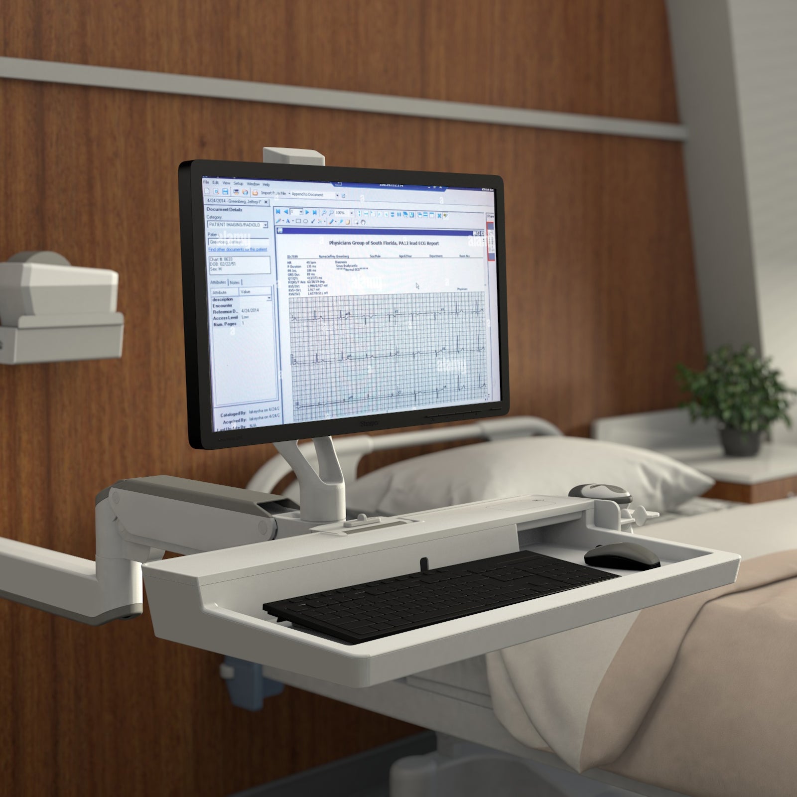 Ergotron CAREFIT COMBO SYSTEM SNOW
