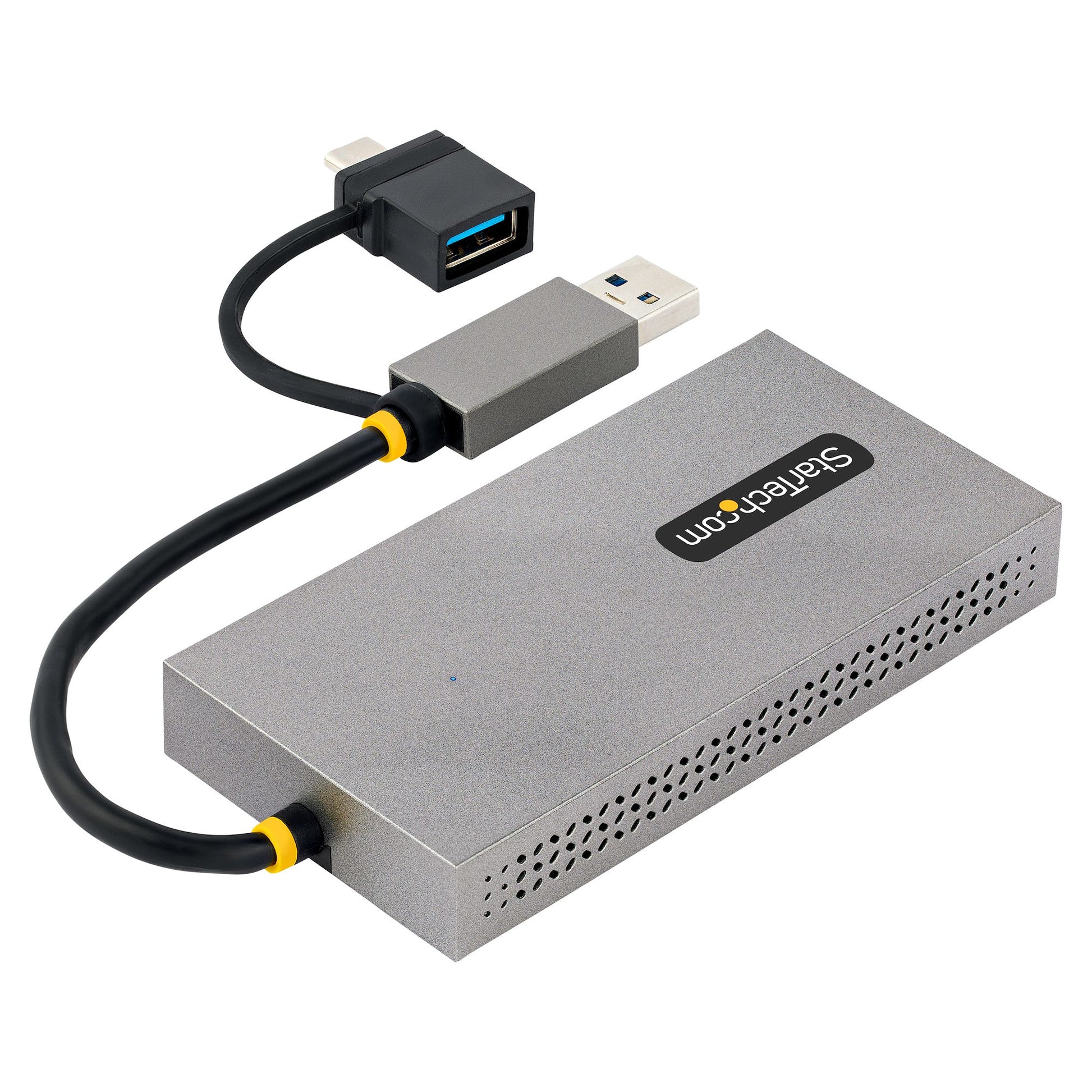 StarTech.com Dual-HDMI USB-A/USB-C Adapter – 4K (3840 × 2160) @ 30 Hz, 11 cm – für Windows, macOS, Chrome OS