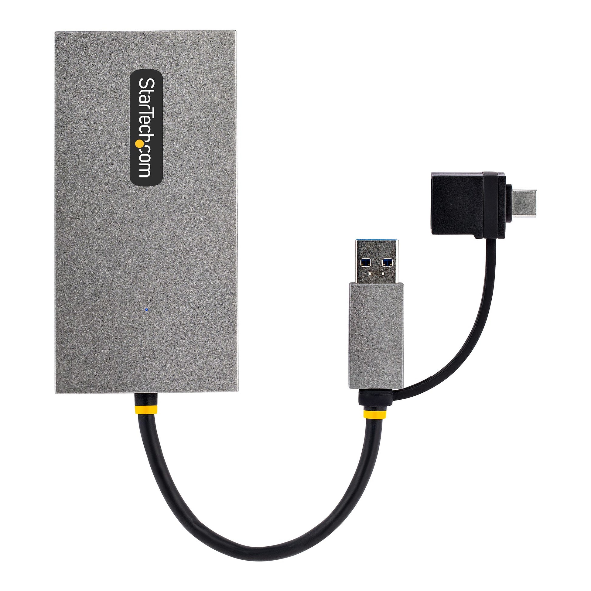 StarTech.com Dual-HDMI USB-A/USB-C Adapter – 4K (3840 × 2160) @ 30 Hz, 11 cm – für Windows, macOS, Chrome OS