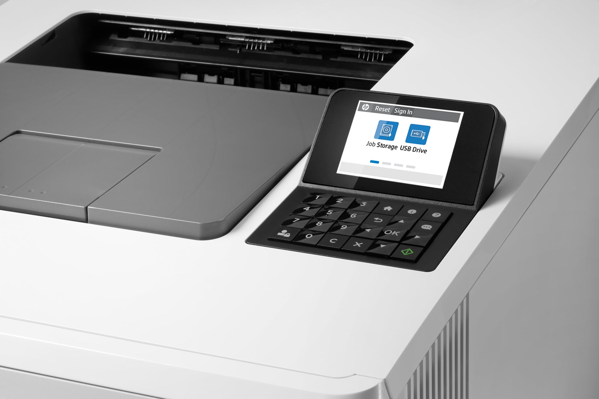 HP Color LaserJet Enterprise M455dn – A4, Farbe, Duplex, 27 S./Min., 600 × 600 dpi, WLAN/LAN/USB