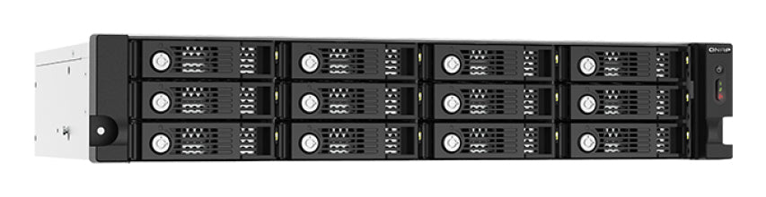 QNAP TL-R1220Sep-RP – 12-Bay Rack 2U HDD/SSD-Gehäuse – redundantes Netzteil, für 2,5"/3,5" HDD/SSD, SAS/SATA